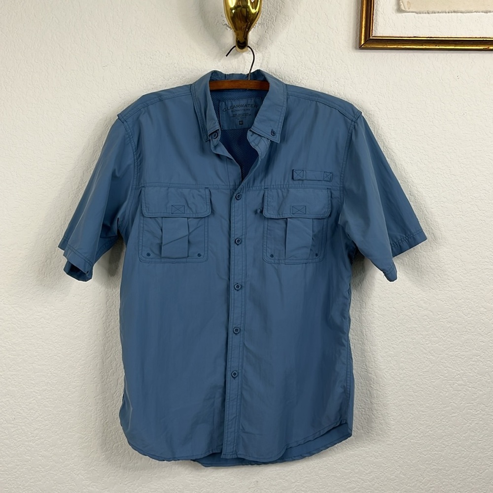 Clearwater Outfitters Men's Solid Mesh Fishing Shirt